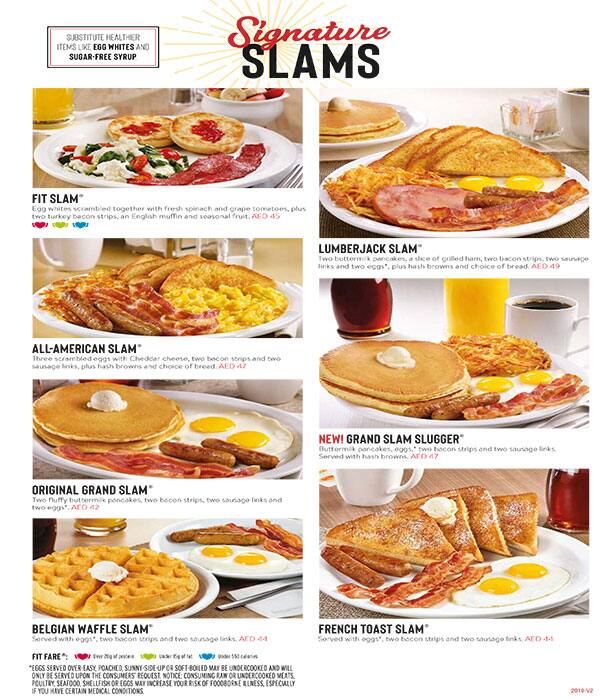 Denny's Menu,Menú para Denny's, Deira City Centre Area, Dubai Zomato