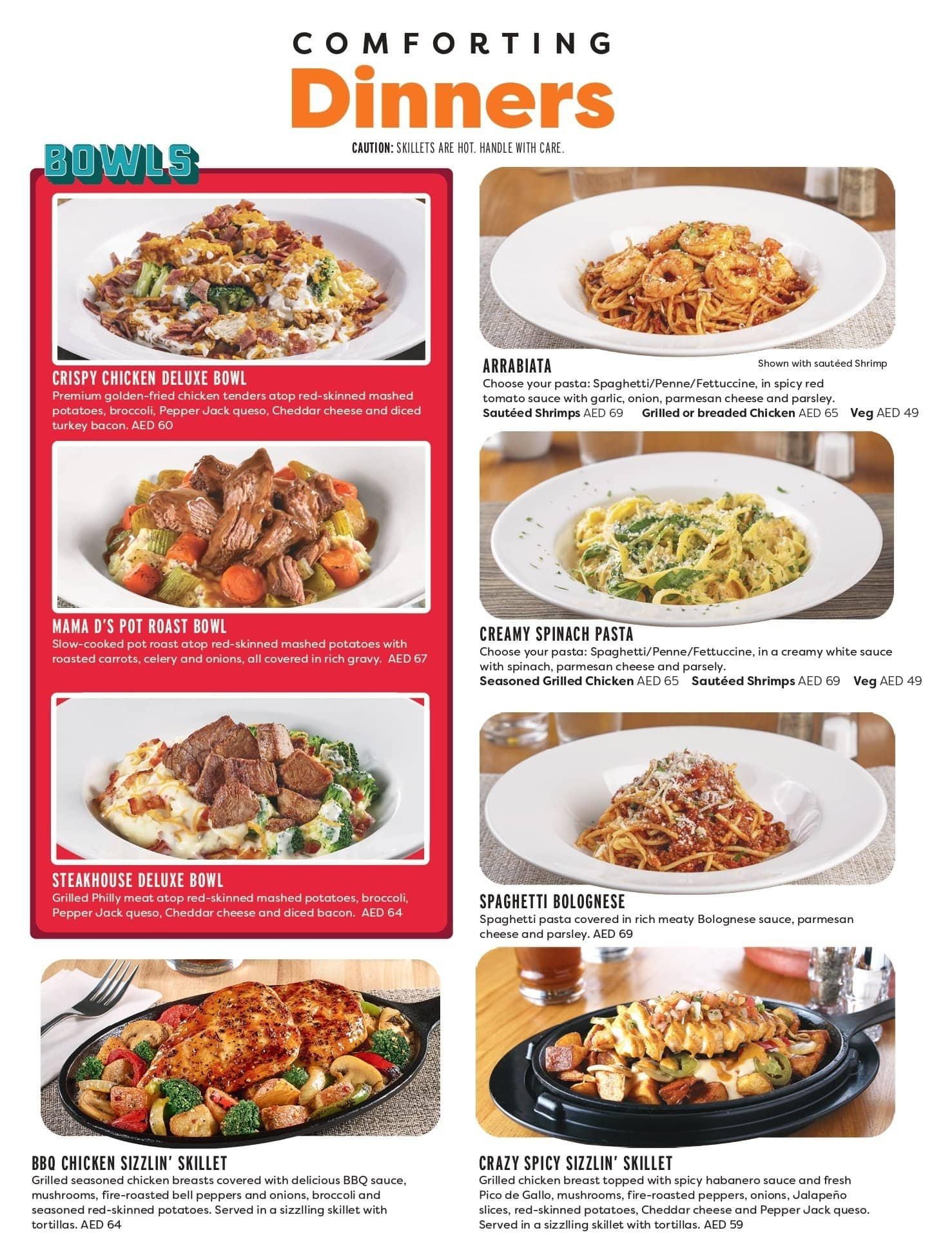 Menu at Denny's restaurant, Dubai, Sheikh Zayed Road