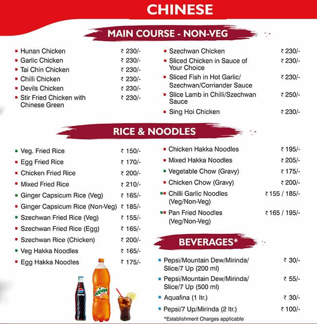 The Grewal Dhaba menu