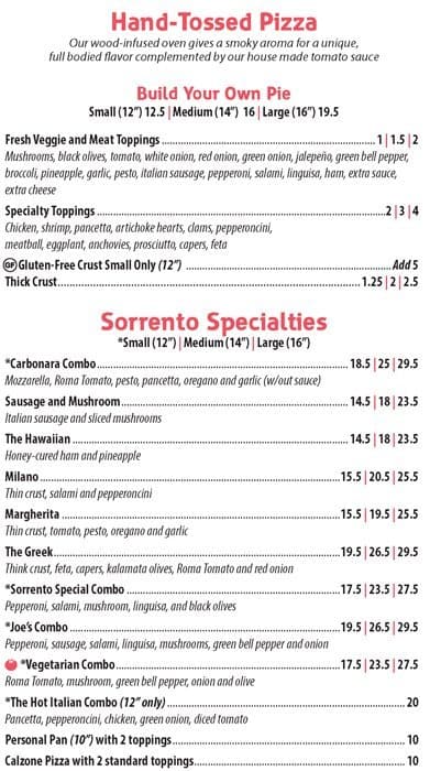 Menu At Sorrento Italian Restaurant And Pizza Walnut Creek menu-at-sorrento-italian-restaurant-and-pizza-walnut-creek