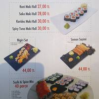 Sushi Spice Menu Menu For Sushi Spice Ayazaga Istanbul