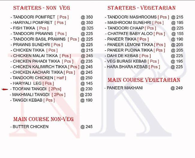 Menu at KEBAB SE CURRY TAK by Nicks Kitchen, Surat