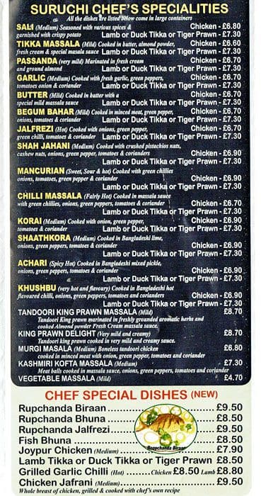 Suruchi menu