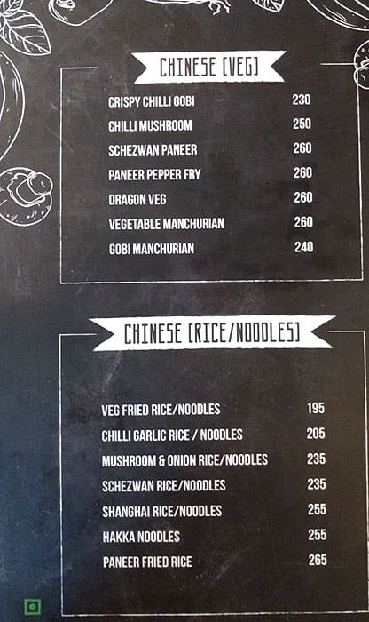 Pupil Food Court menu