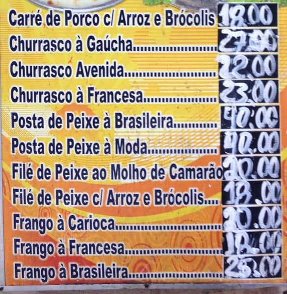 Spaghettilândia cardápio