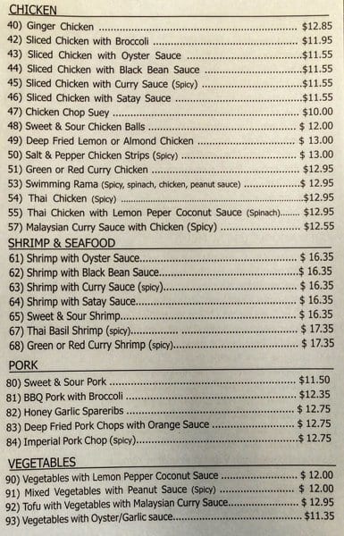 Spoonful menu