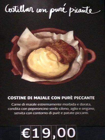 Menu di Ristorante Cile 