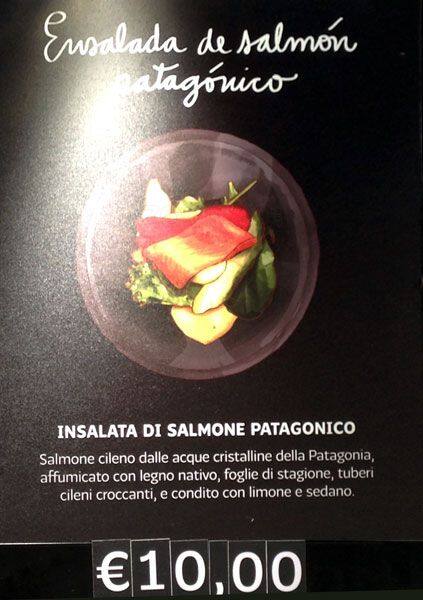 Menu di Ristorante Cile 