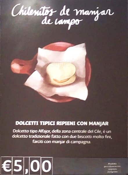Menu di Ristorante Cile 