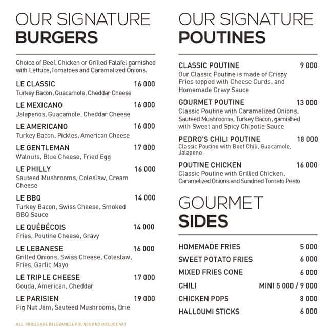 Le Gourmet Burger Menu Menu For Le Gourmet Burger Hamra Beirut   B4efd7c86fc4d07dd163d6feaa02d626 