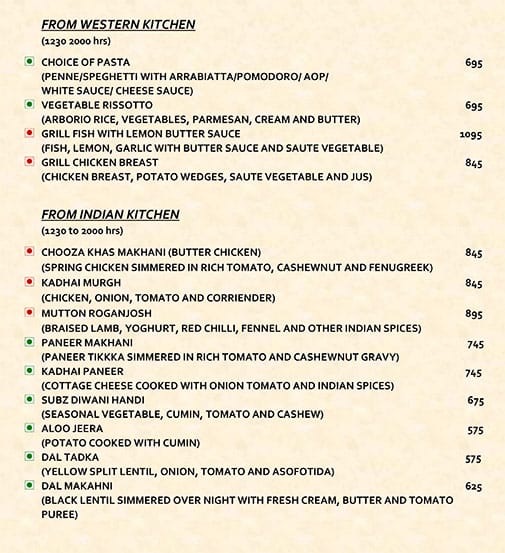 Menu At Downtown Kitchen & Bar - Courtyard By Marriott, Gurugram