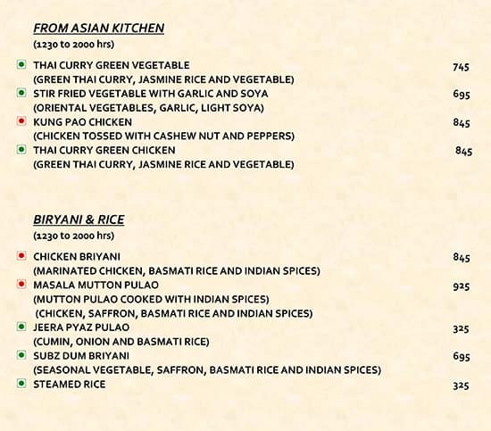Downtown Kitchen & Bar menu