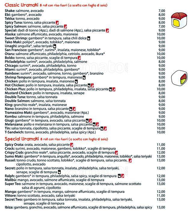 Menu di Kombu 