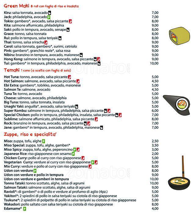 Menu di Kombu 