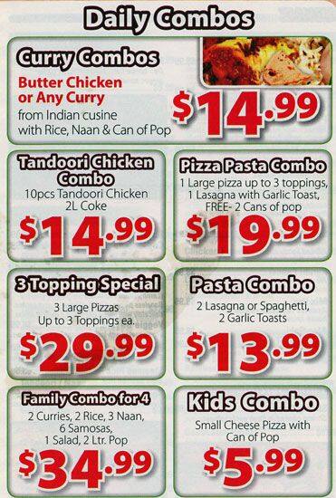 Fresh Round Table menu