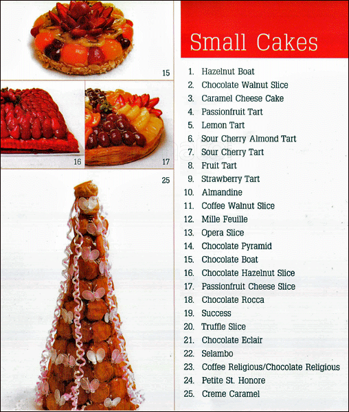 Carta de Encore Patisserie Cafe
