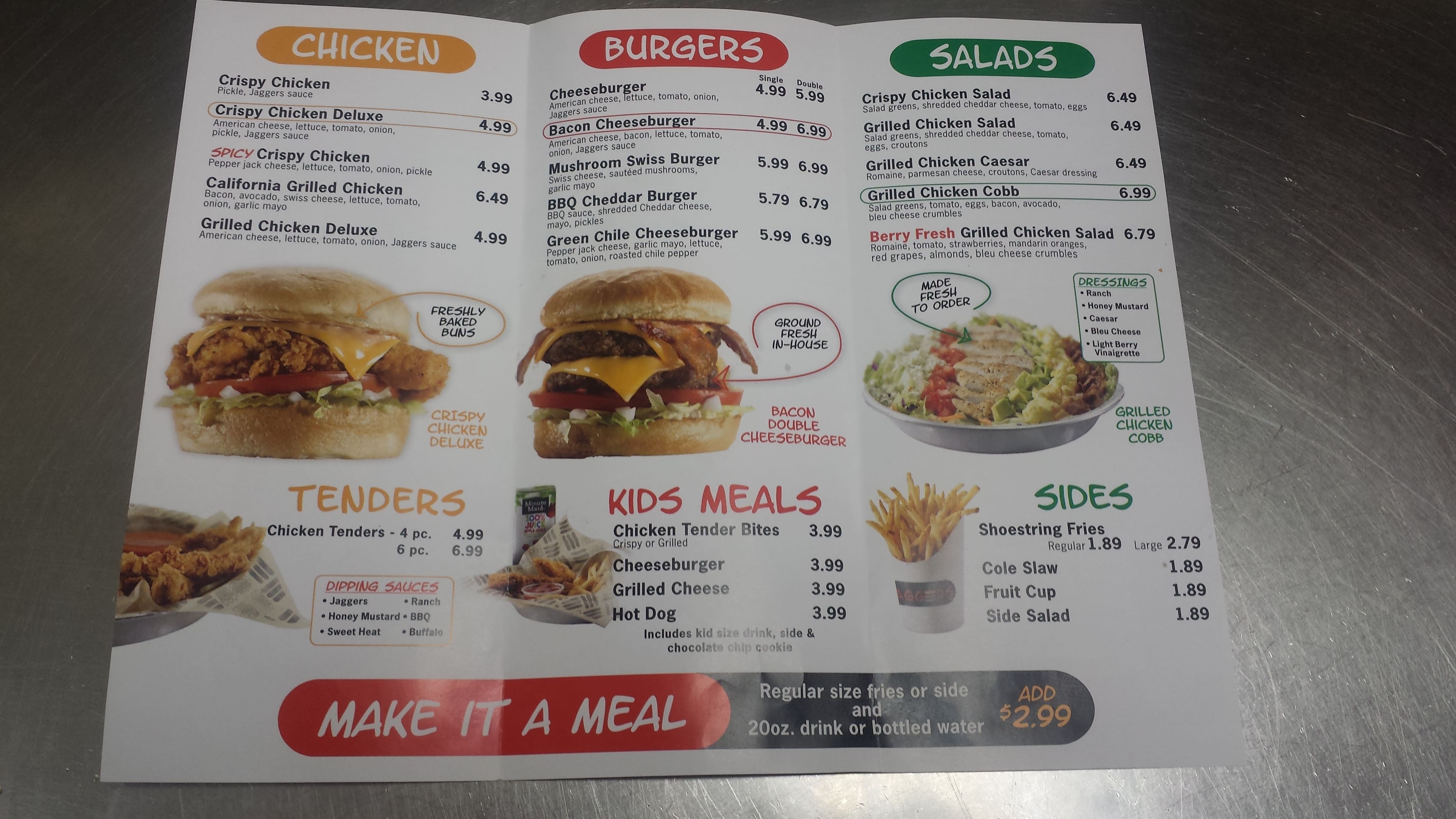 Jaggers Menü, Jaggers, Noblesville, Indianapolis için Menü Urbanspoon