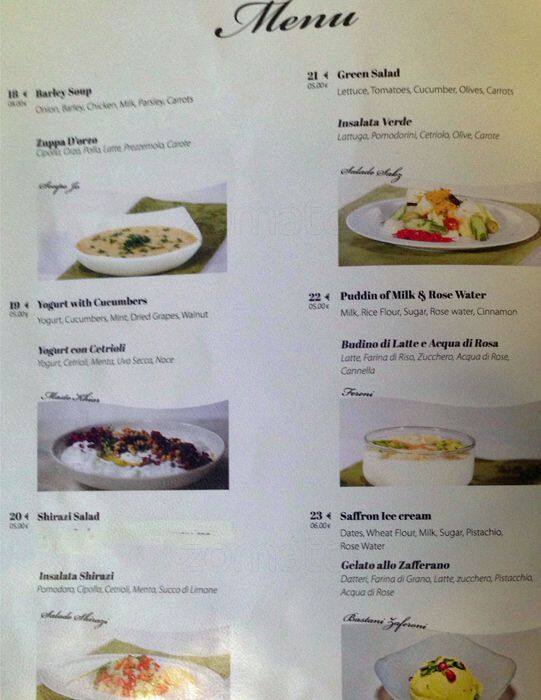 Menu di Ghoreishi Catering 