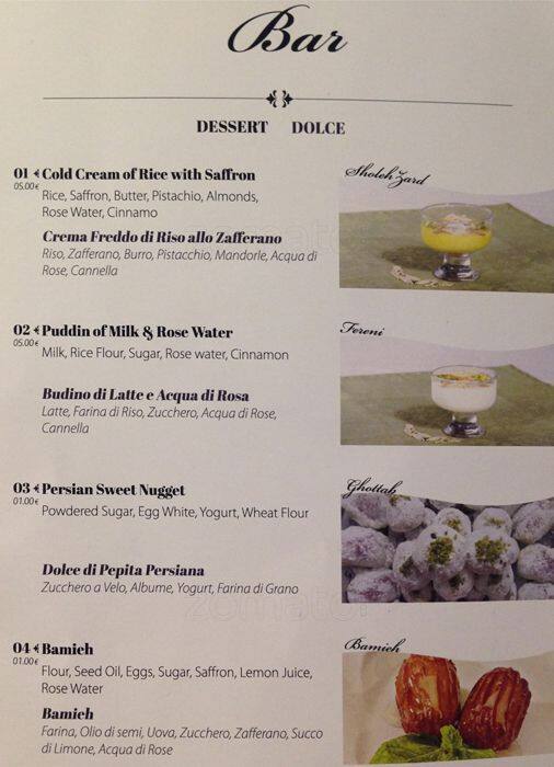 Menu di Ghoreishi Catering 