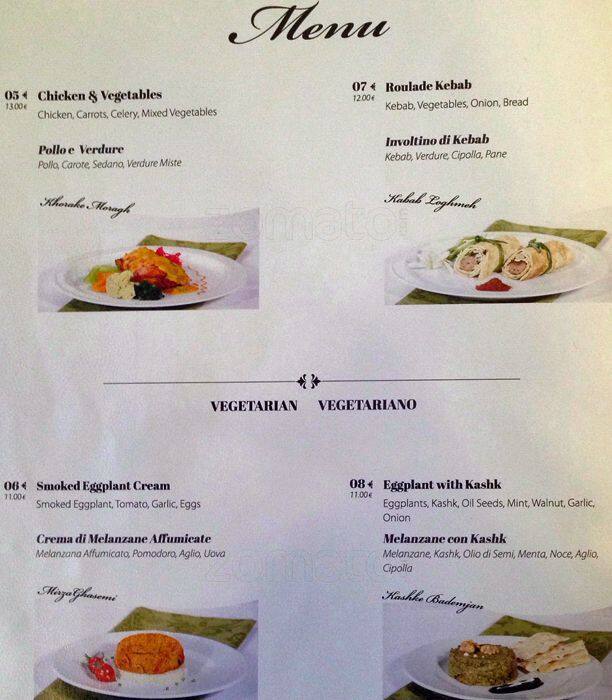 Menu di Ghoreishi Catering 