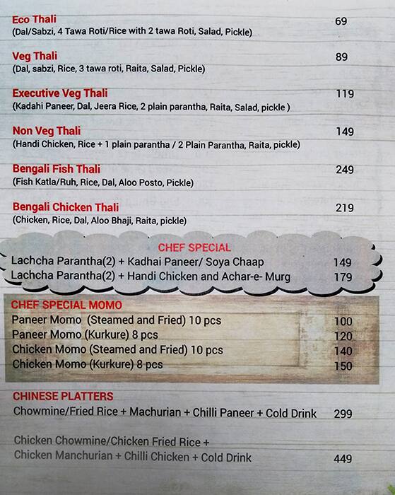 Menu at The Food Hut, Gurugram
