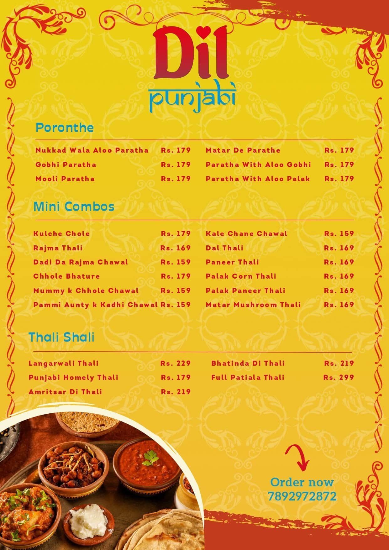 Menu of Dil Punjabi By Dil Foods, Hennur, Bangalore