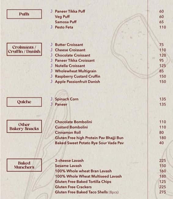 The Rolling Pin in Quattro menu
