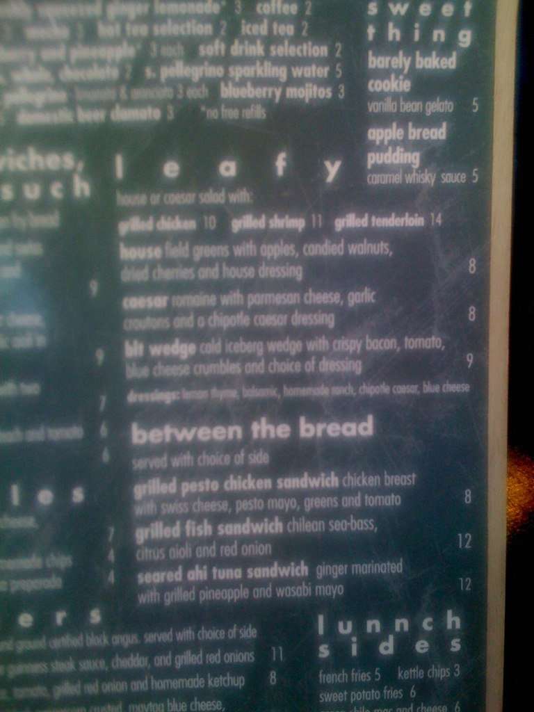 Menu at Crave Kitchen & Bar, El Paso, 300 Cincinnati Ave