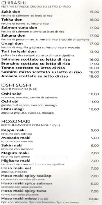Menu di Wasabi Restaurant 