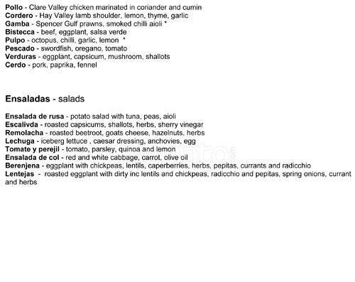 Carta de Comida