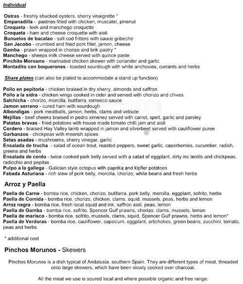 Carta de Comida