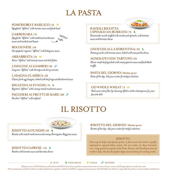 Eataly Menu Menu For Eataly Downtown Dubai Dubai Zomato