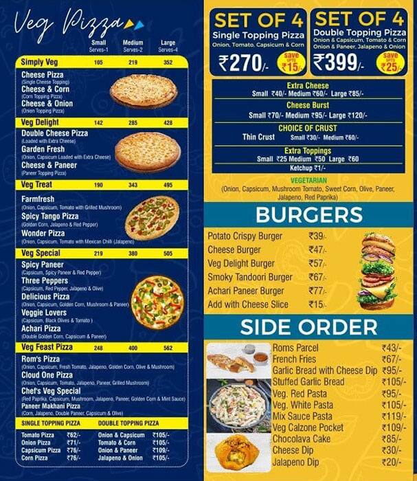 Roms Pizza - Pizza Restaurant in Niti Khand 2, Indirapuram