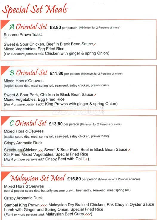 Red Bamboo Menu, Menu for Red Bamboo, Winchmore Hill, London Zomato UK
