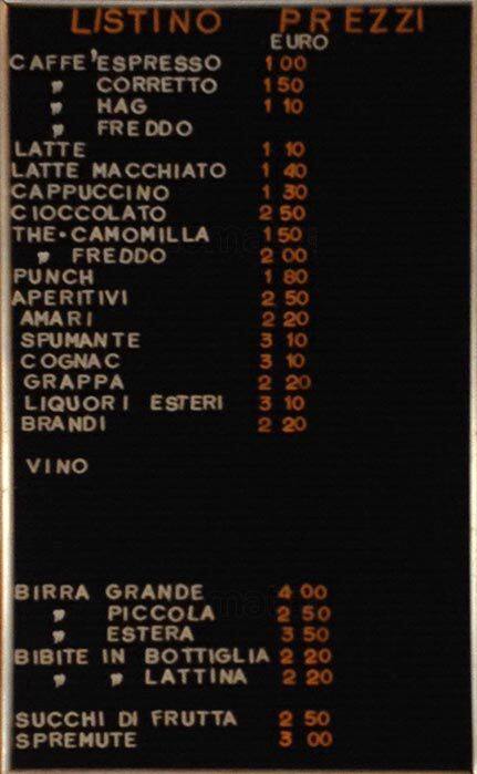 Menu di Pane Pizza Dolci 