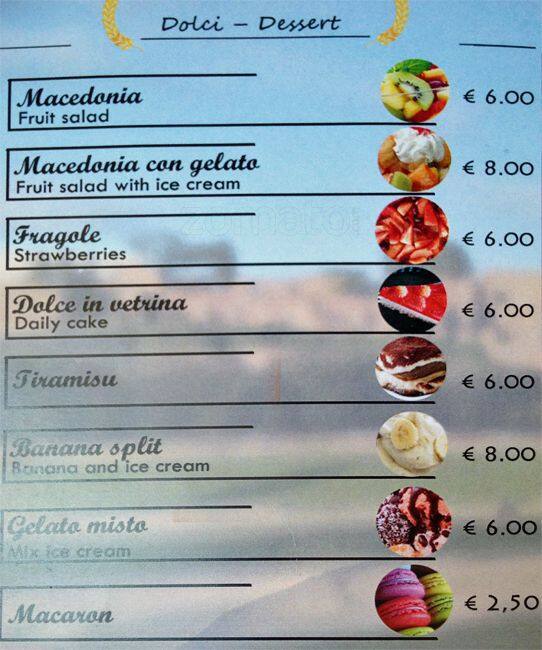 Menu di Bar Circo Massimo 
