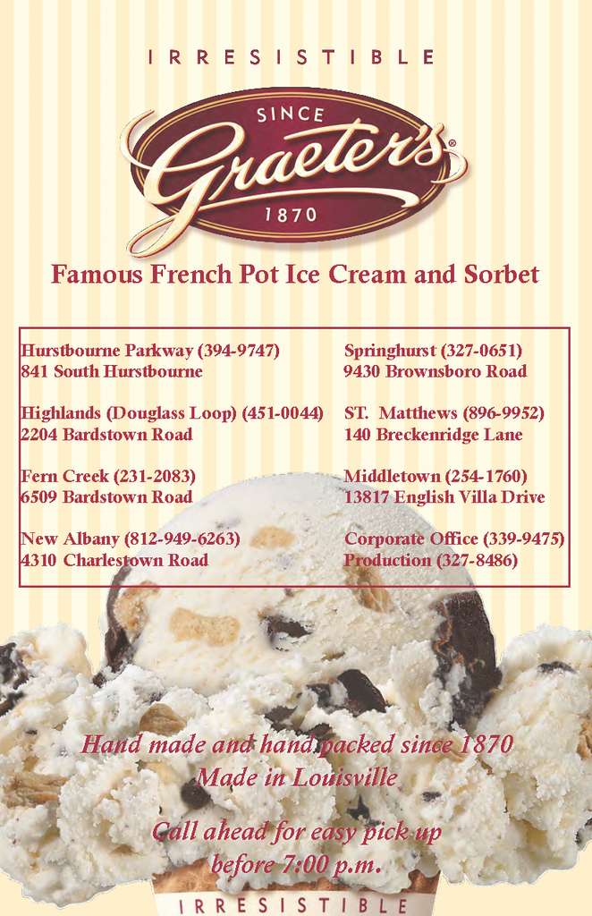 Graeter's Ice Cream a Louisville Foto del Menu con Prezzi Urbanspoon
