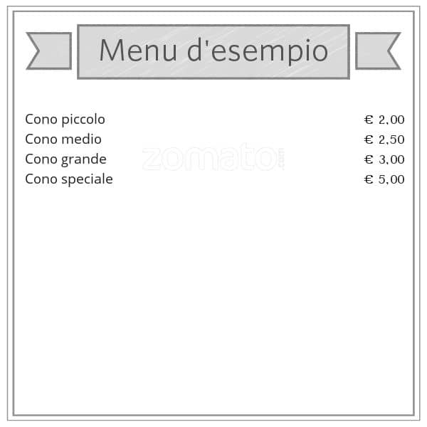 Menu di Gelateria Bis 