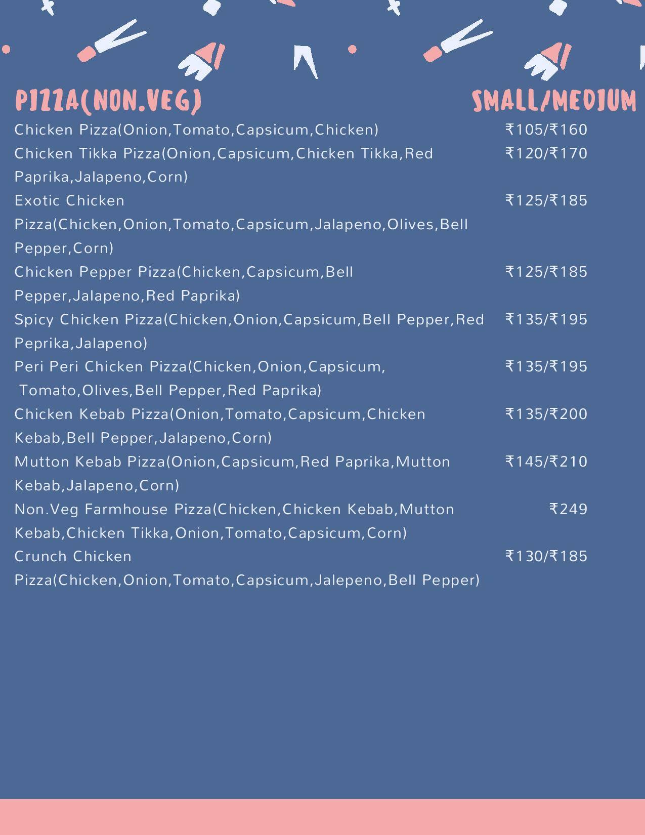 Menu at The Brother's BBQ, New Delhi