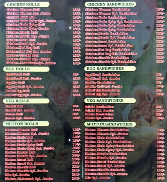 Olive Street Food Cafe Kammanahalli Menu