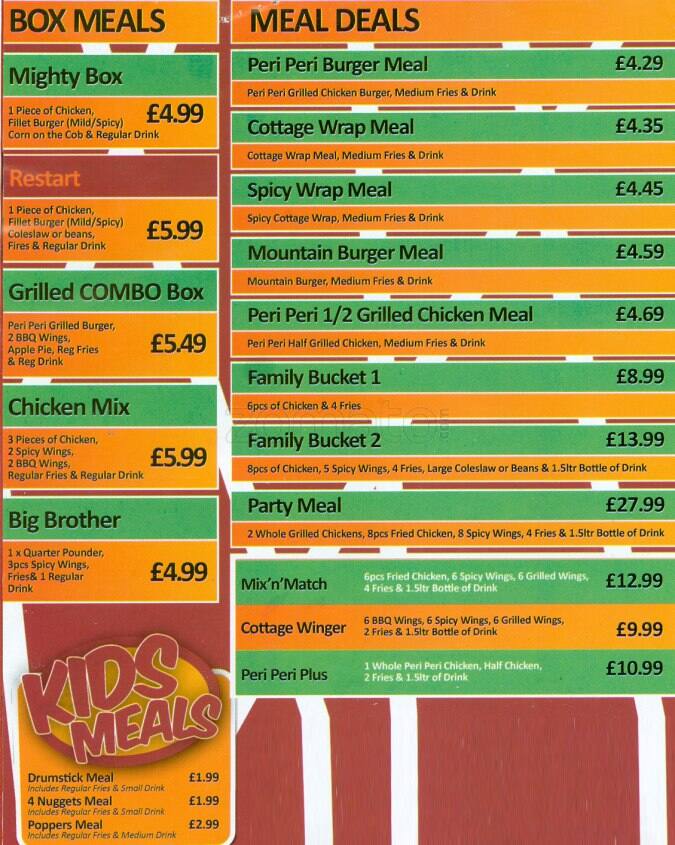 Chicken Cottage Rusholme Manchester Zomato Uk