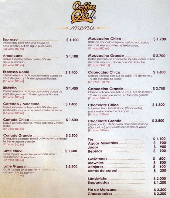 Café Literario Parque Bustamante Menu Zomato Chile