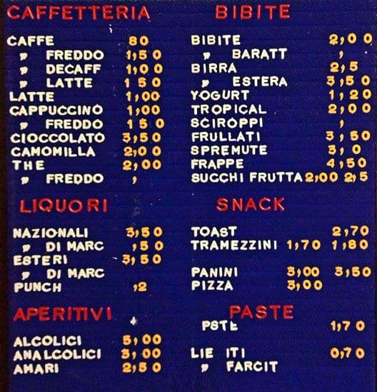 Menu di Gold Dream Bar 