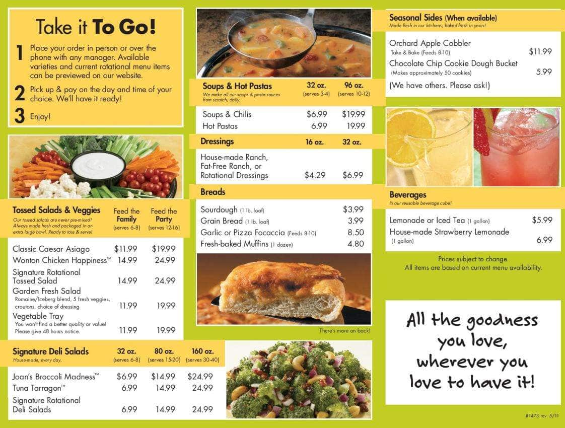 Sweet Tomatoes Menu, Menu For Sweet Tomatoes, Kendall/Pinecrest, Miami ...