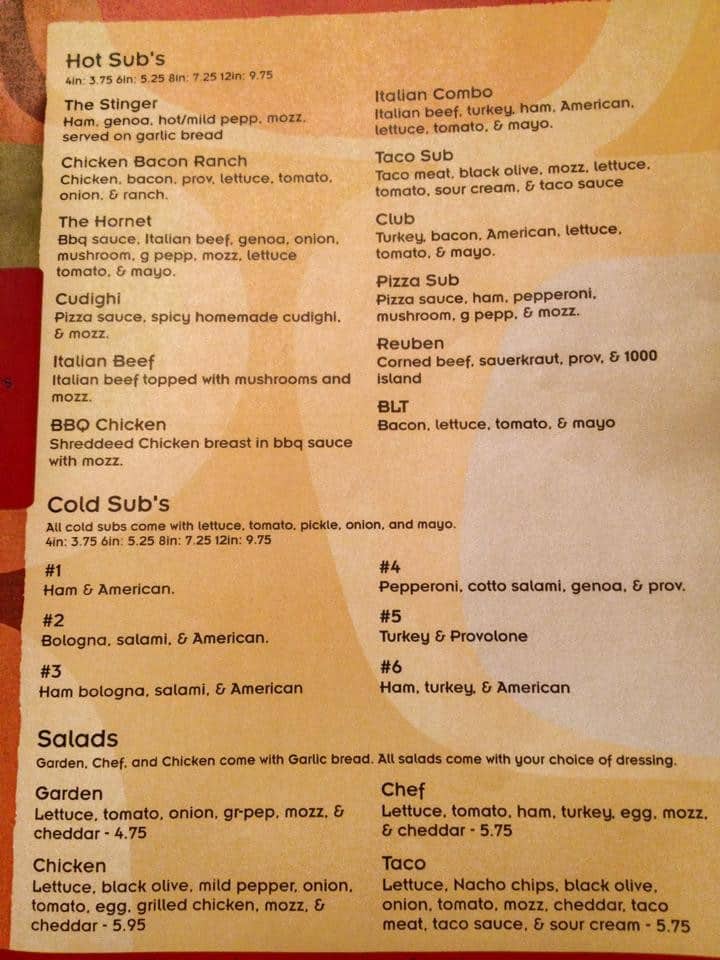 Pizza Shack Menu, Menu for Pizza Shack, L'Anse, L'Anse Urbanspoon/Zomato