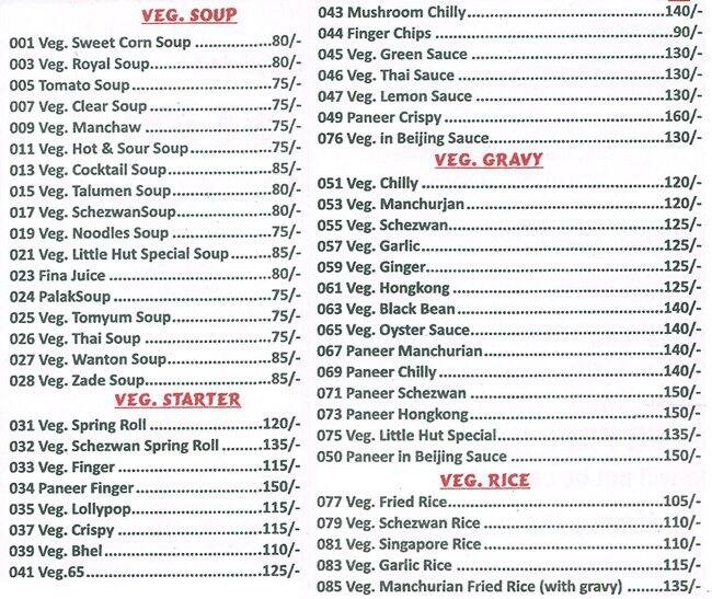 Little Hut Menu, Menu for Little Hut, Malad West, Mumbai Zomato