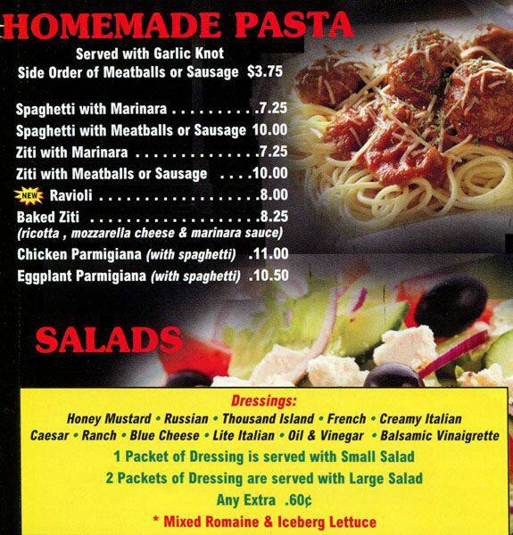 Mario's Pizza Menu, Menu for Mario's Pizza, Chestnut Hill, Philadelphia