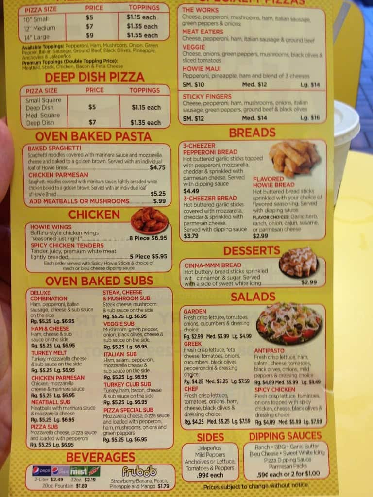 Hungry Howies Pizza Menu, Menu for Hungry Howies Pizza, Montgomery