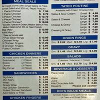 Mary Brown S Famous Chicken Taters Menu Mary Brown S Famous Chicken Taters Menu