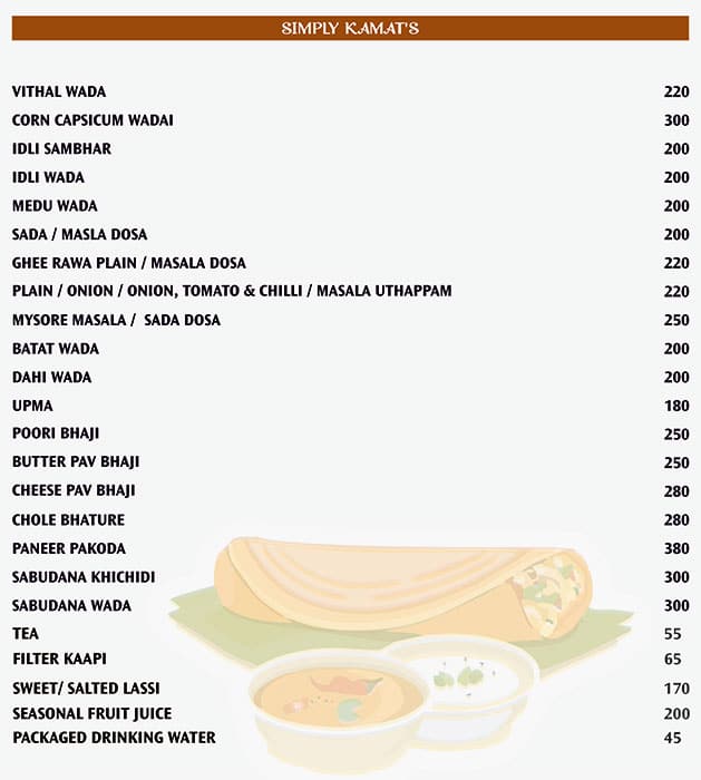 Menu at Pepper Fry by Kamats, Thane, Hotel VITS Sharanam